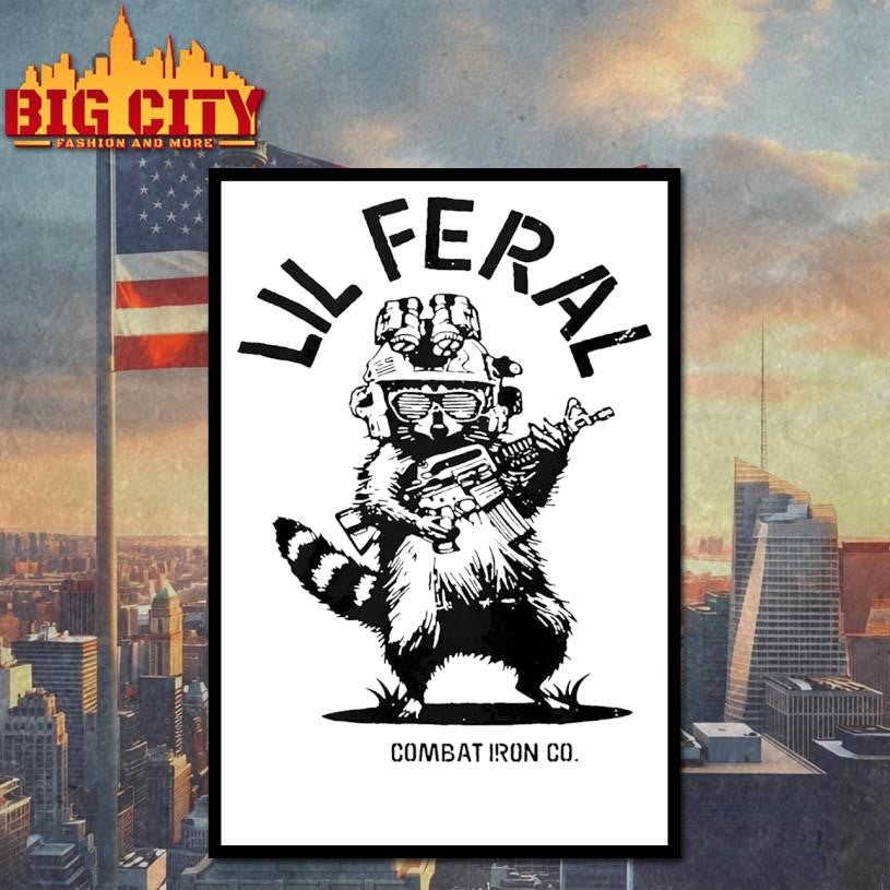 Raccoon Lil Feral Combat Iron Shirt