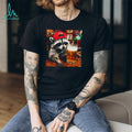 Raccoon Wearing USA Red Hat Drinking Beer Bar Scene T Shirt
