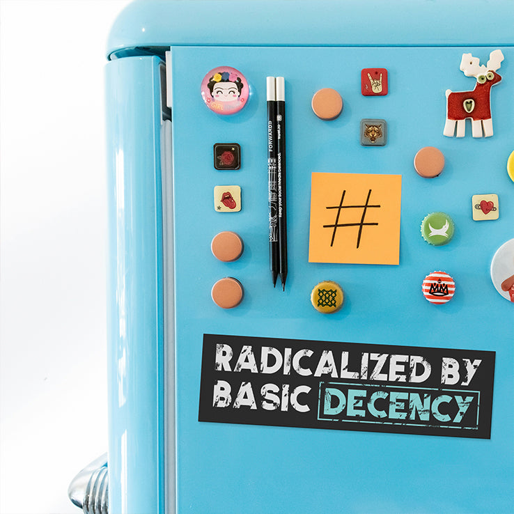 Radicalized By Basic Decency Car Magnet