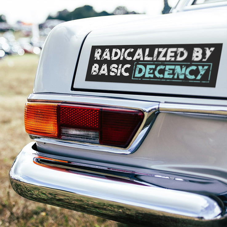Radicalized By Basic Decency Car Magnet
