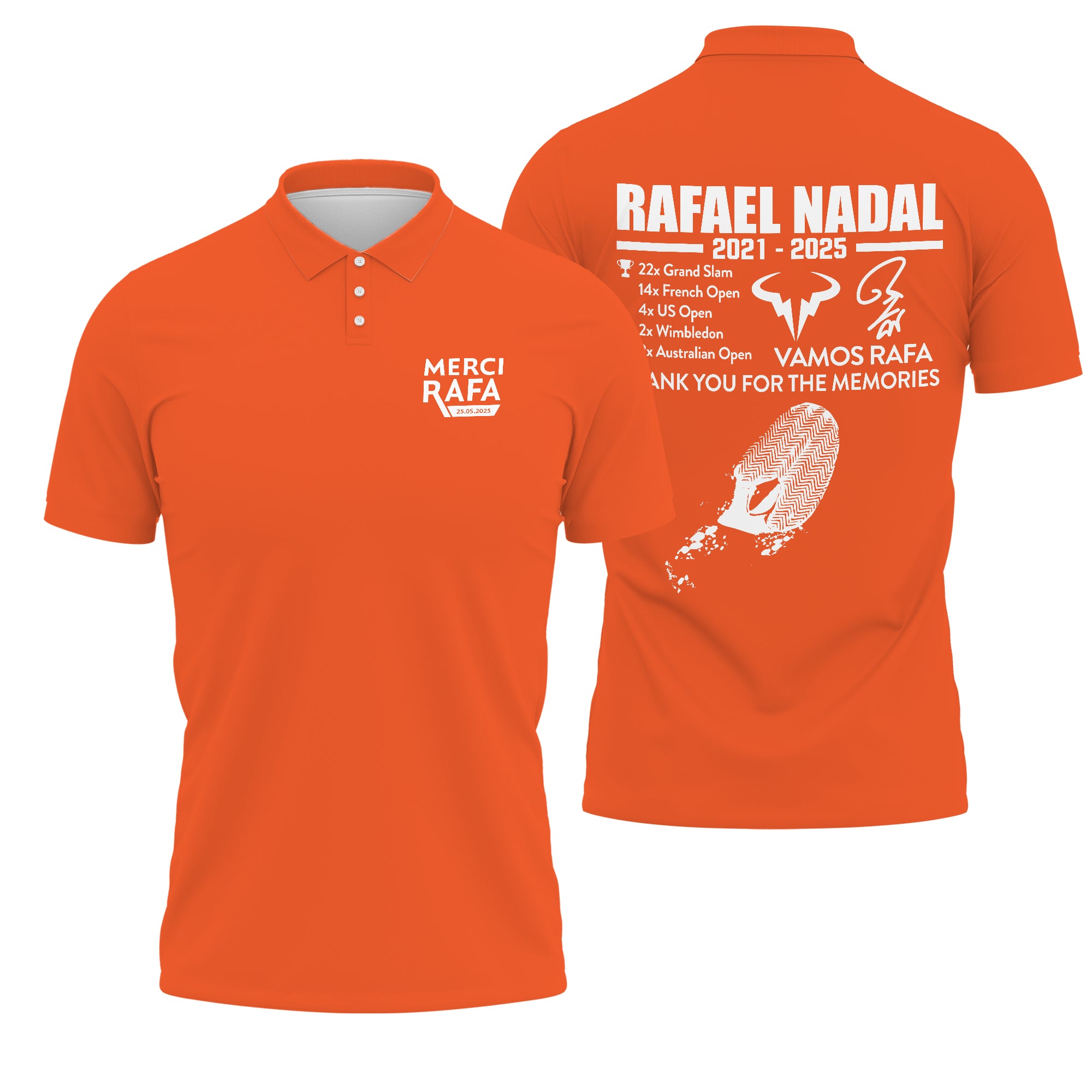 Rafael Nadal Merci Rafa Polo Shirt
