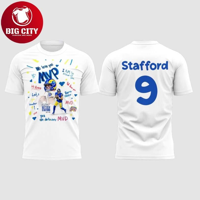 Rams Matthew Stafford MVP Two Sided Shirt