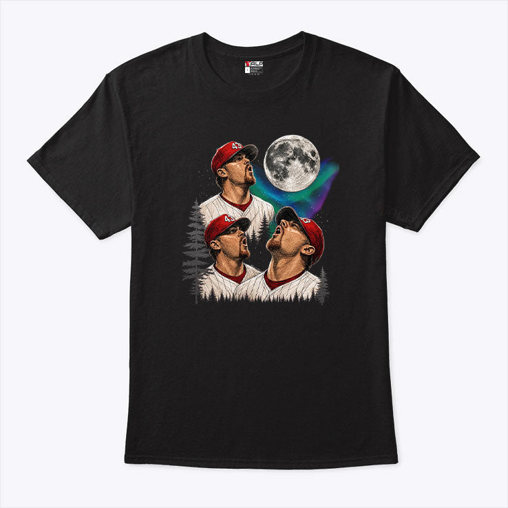 Randy Wolf Philadelphia Phillies Wolf Howling Meme T Shirt