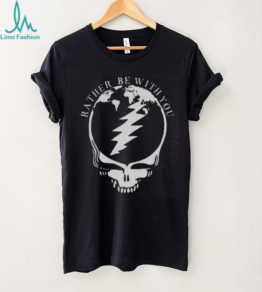 Rather Be With You Grateful Dead Inspired Steal Your Face World Map Tee
