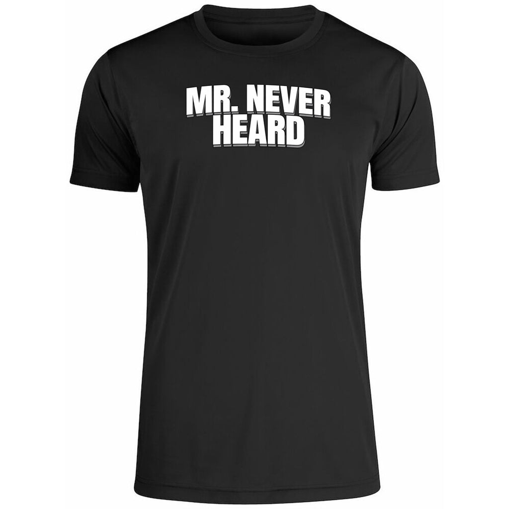 Raymond Aguilar wears Mr. Never Heard Shirt