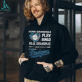 Real Grandmas Watch Los Angeles Dodgers Baseball Fan T Shirt