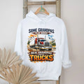 Real Grandpas Drive Trucks Funny Trucker Grandpa Gift T Shirt