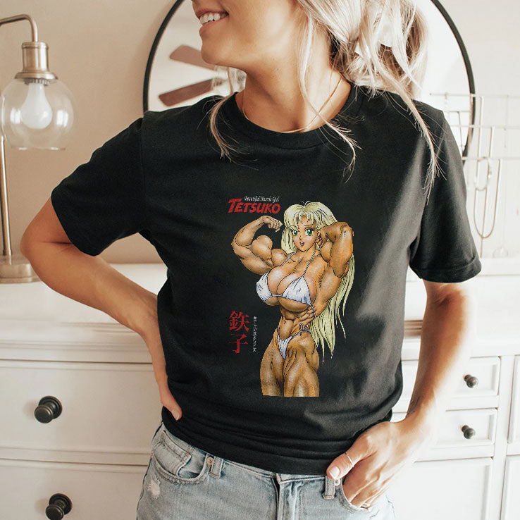 Really Muscle Girl Tetsuko T Shirt