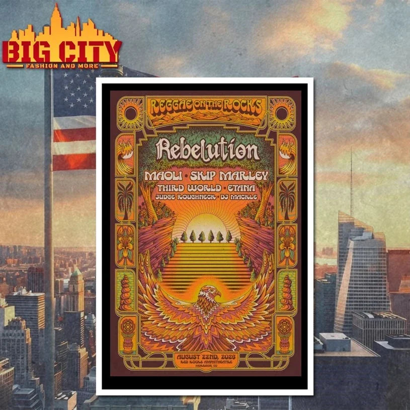 Rebelution 8.22.2026 Red Rocks Amphitheatre Poster t-shirt