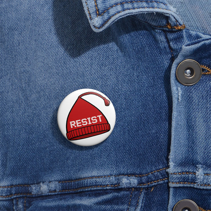Red Resistance Hat Custom Pin Button