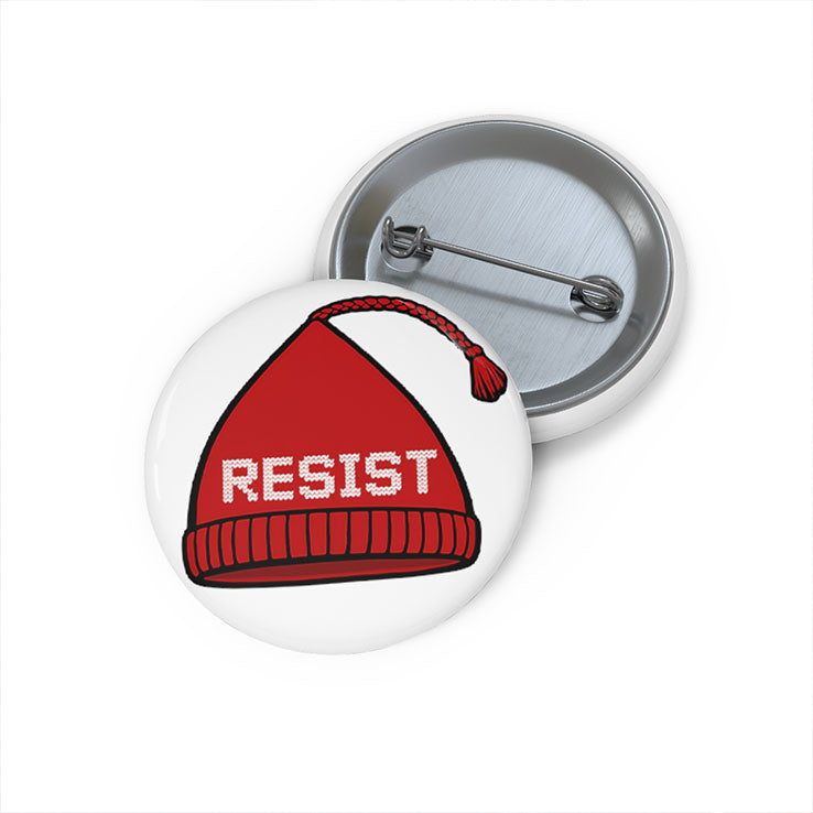 Red Resistance Hat Custom Pin Button