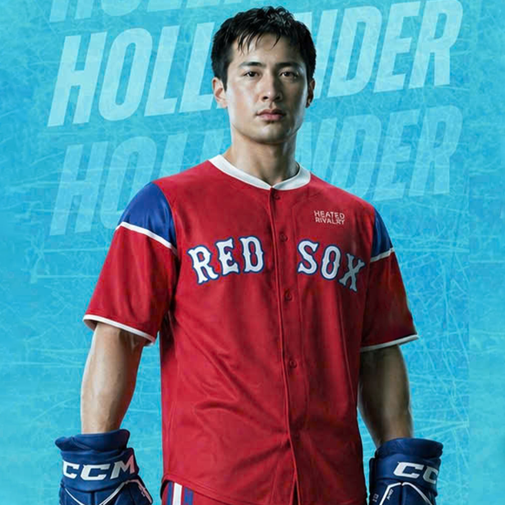 Red Sox Heated Rivalry Hollander 24 Baseball Jersey