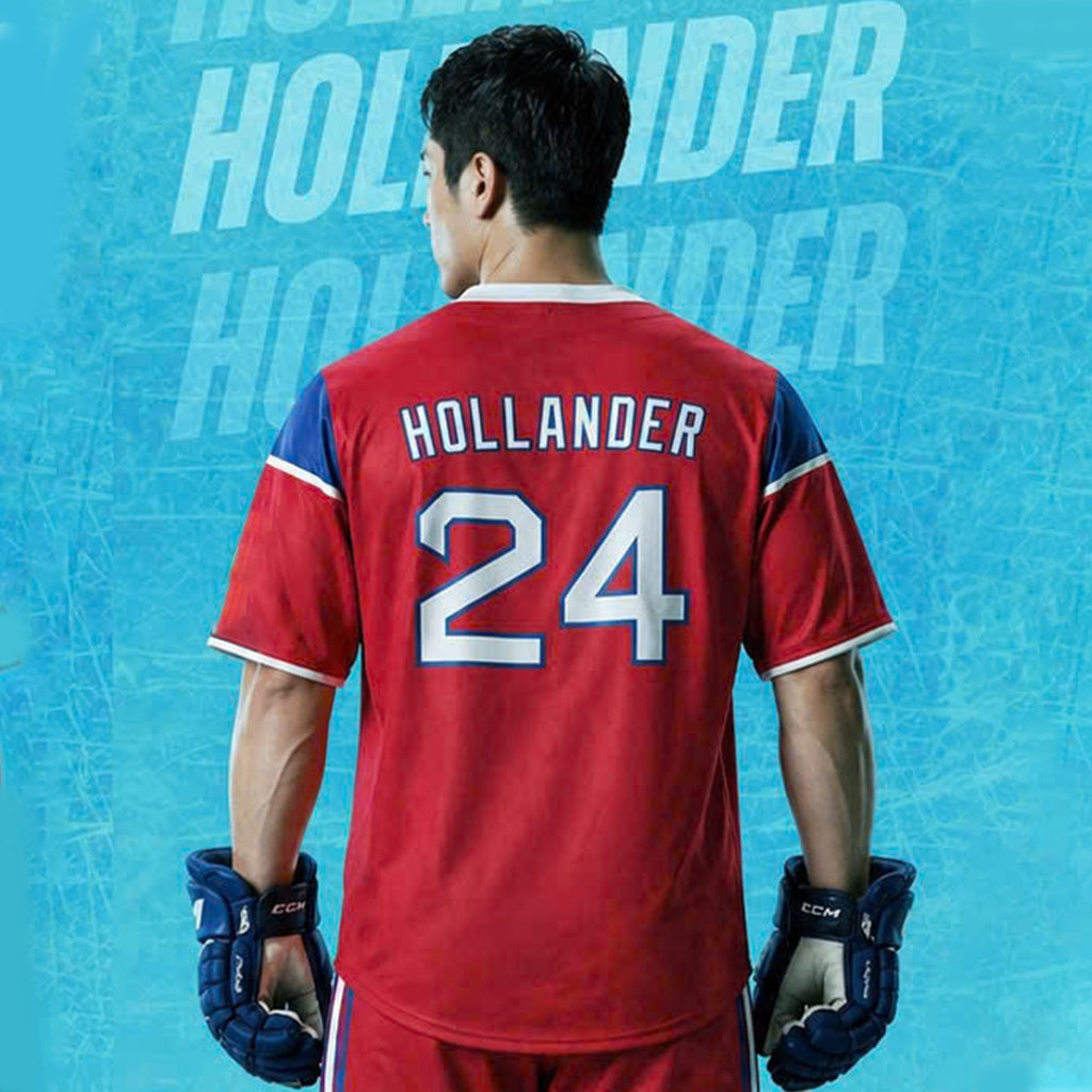 Red Sox Heated Rivalry Hollander 24 Baseball Jersey