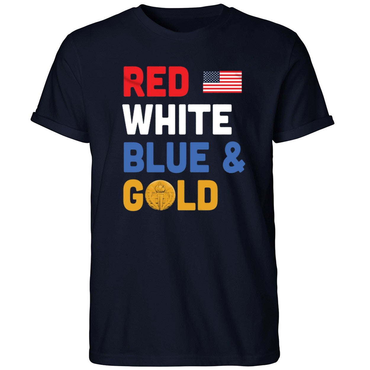 Red White Blue Gold Team Usa Win Olympics Forever Shirt
