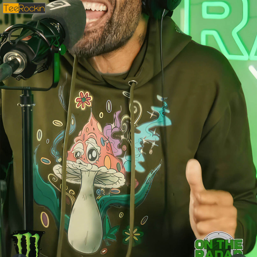 Redman wearing Mushroom Hoodie