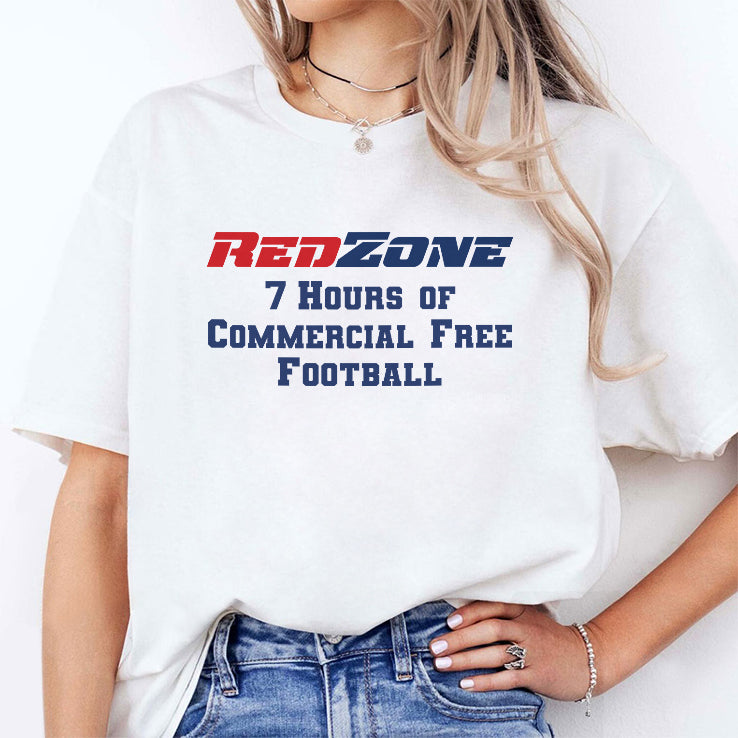 Redzone 7 Hours Of Commercial Free Football T Shirt