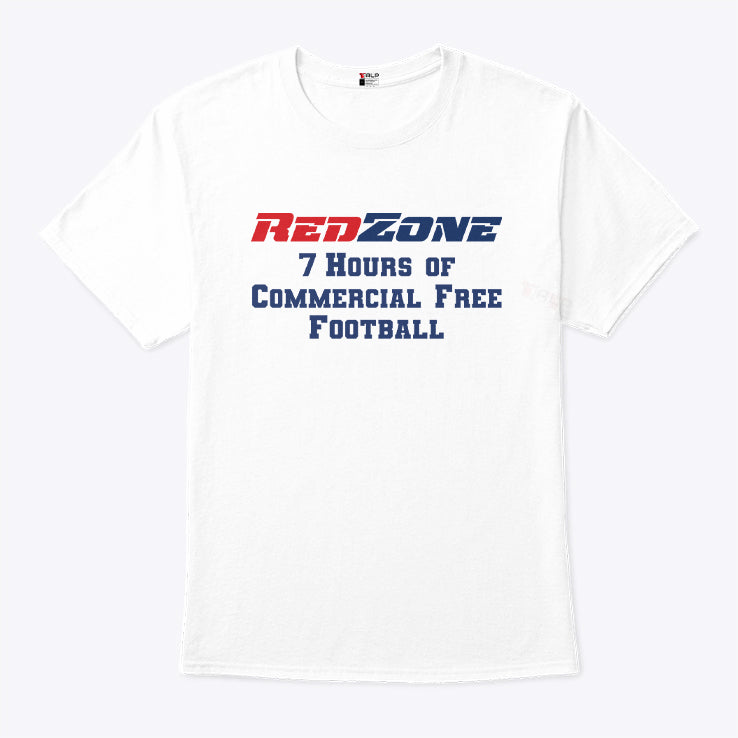 Redzone 7 Hours Of Commercial Free Football T Shirt
