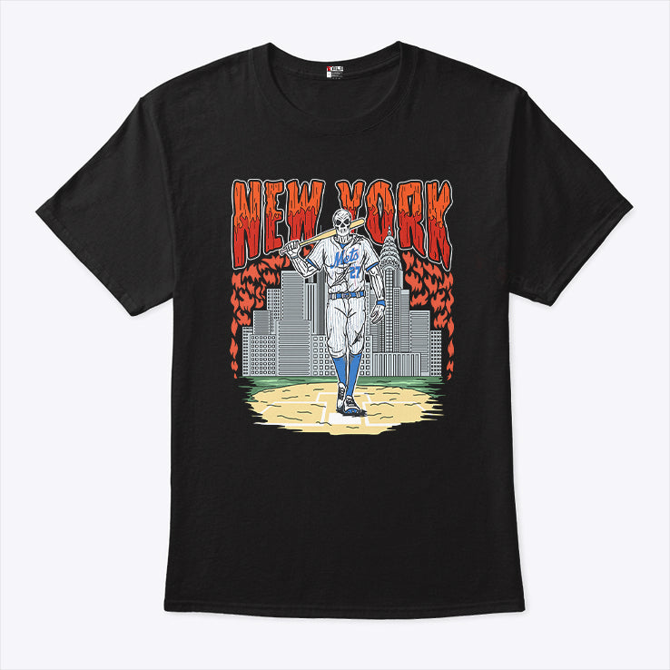 Reed Garrett New York Mets Skull Shirt