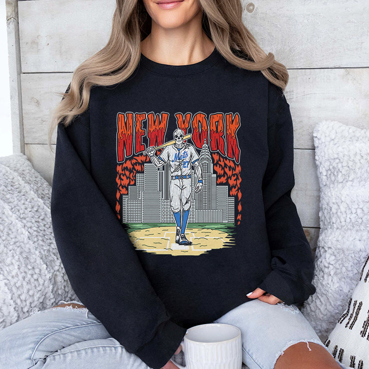 Reed Garrett New York Mets Skull Shirt