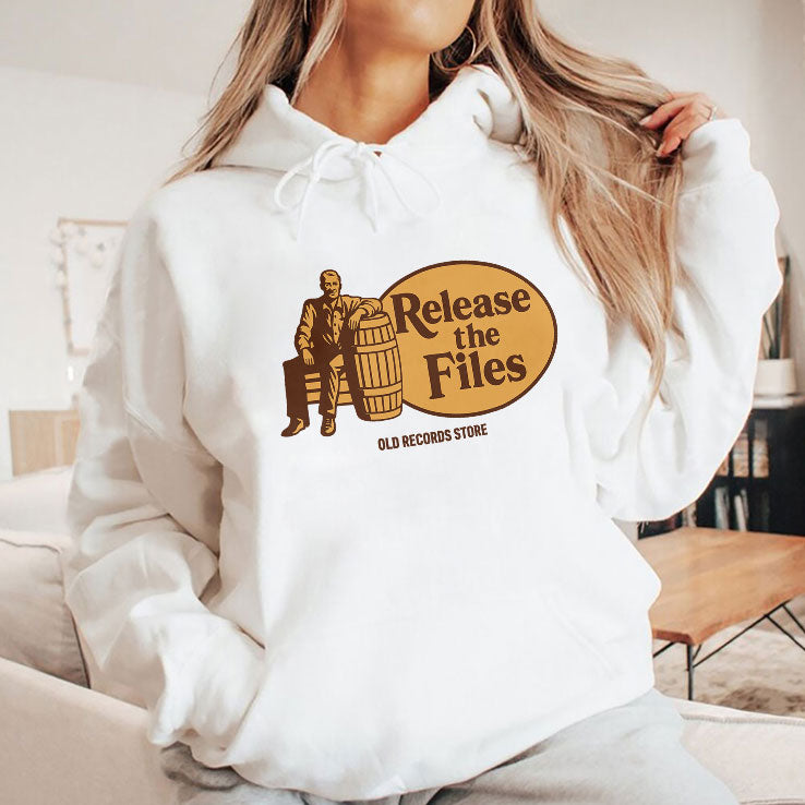 Release The Files Old Records Store T Shirt