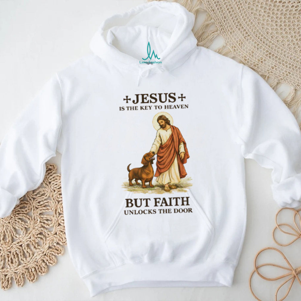 Religious Jesus Is The Key But Faith Unlocks The Door T Shirt
