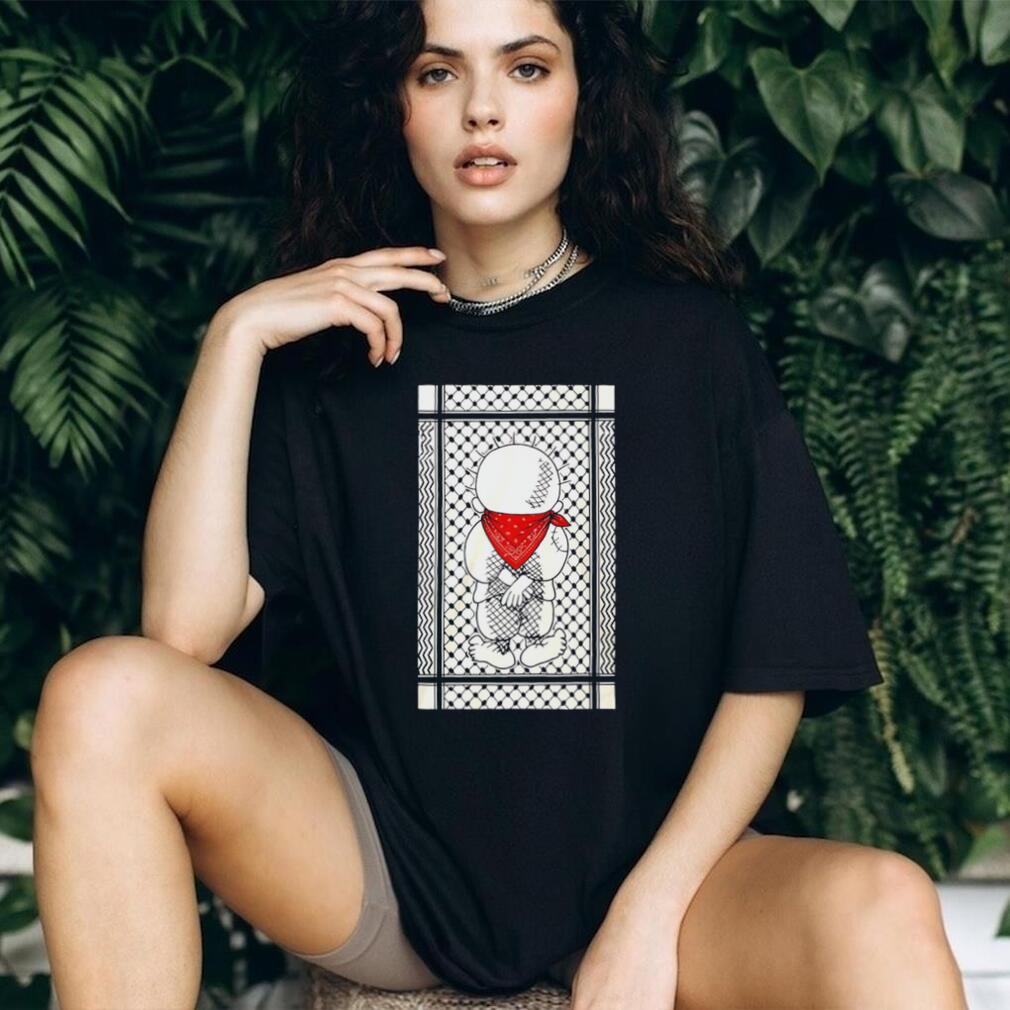 Renaud Pro Palestine Handala Keffiyeh shirt