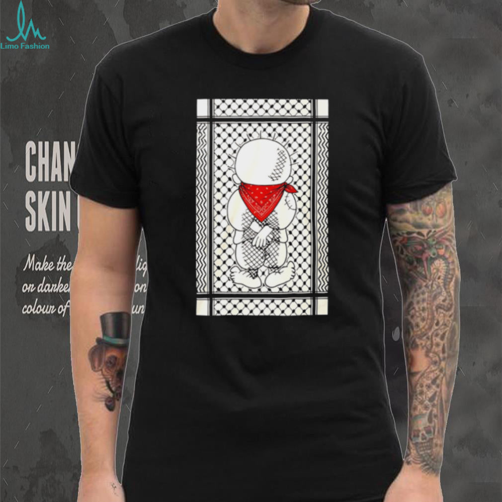 Renaud Pro Palestine Handala Keffiyeh shirt