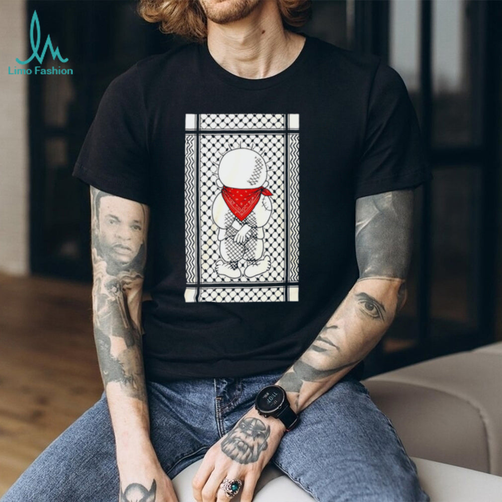 Renaud Pro Palestine Handala Keffiyeh shirt