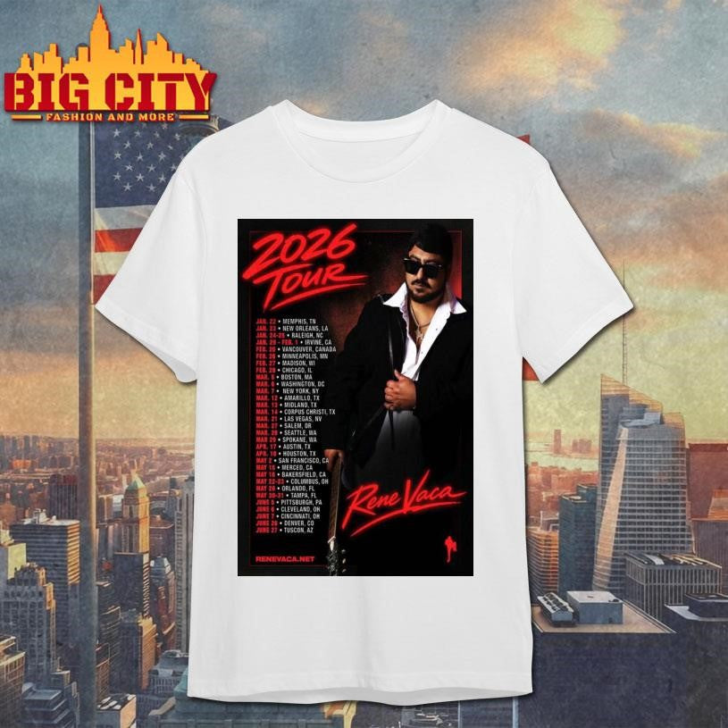 Rene Vaca 2026 Tour Poster Shirt