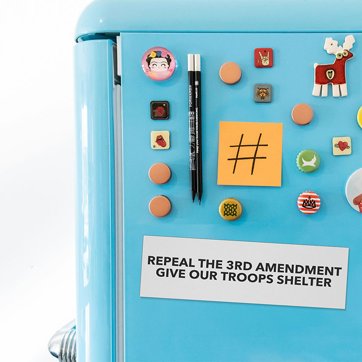 Repeal The 3rd Amendment Give Our Troops Shelter Car Magnet