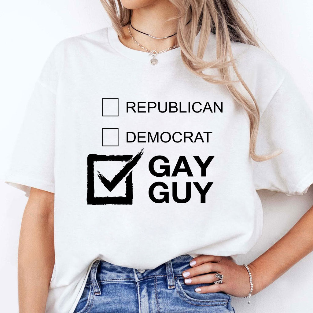 Republican Democrat Gay Guy T Shirt