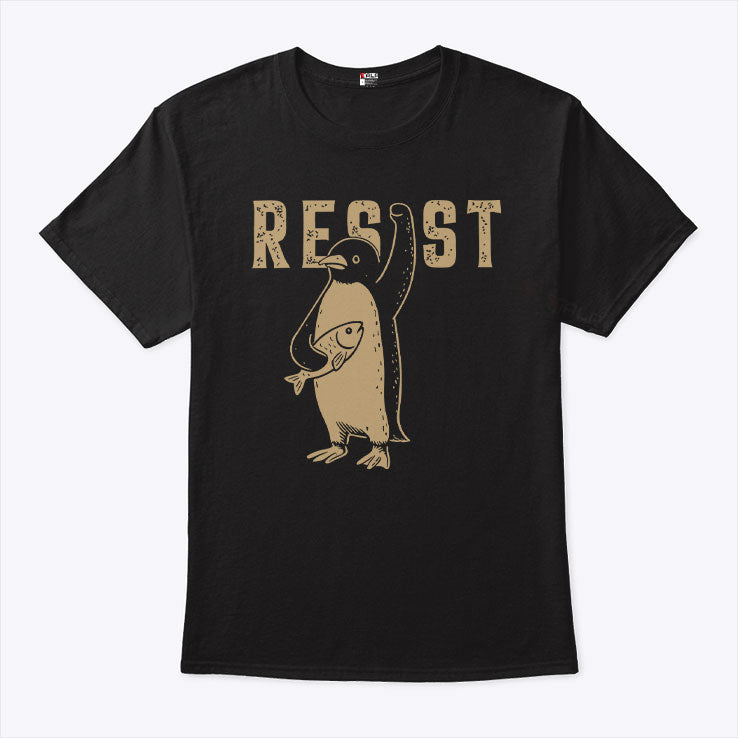 Resist Penguin Against Trump T Shirt