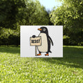 Resist Penguins Against Tariffs Yard Sign