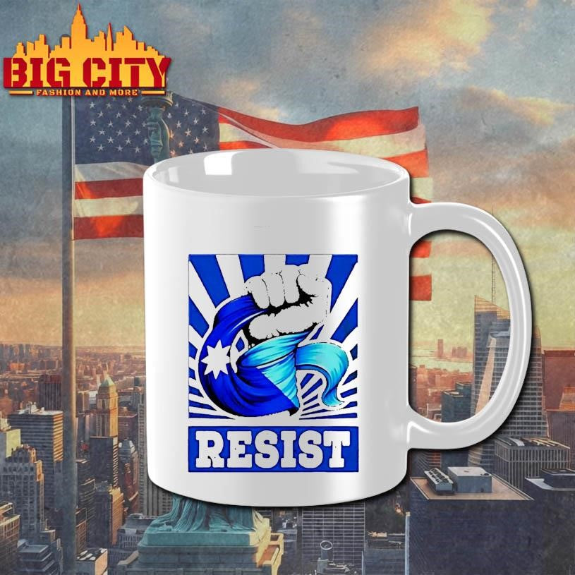 Resist Raising Fist Blue State Of Minnesota Star Shirt