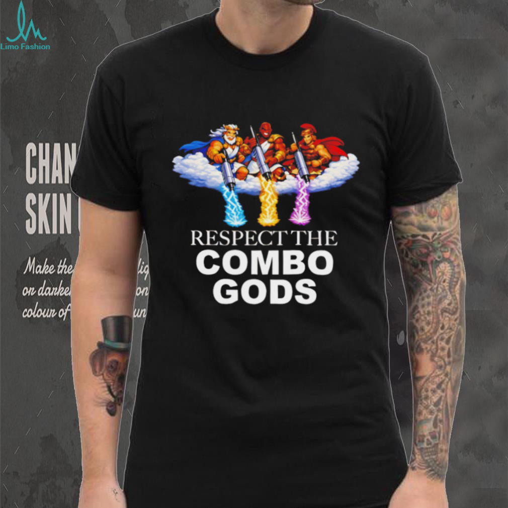 Respect The Combo Gods Retro Arcade Gaming T Shirt