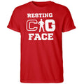 Resting Cig Face Peach Bowl Shirt