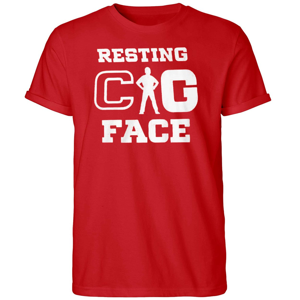 Resting Cig Face Peach Bowl Shirt