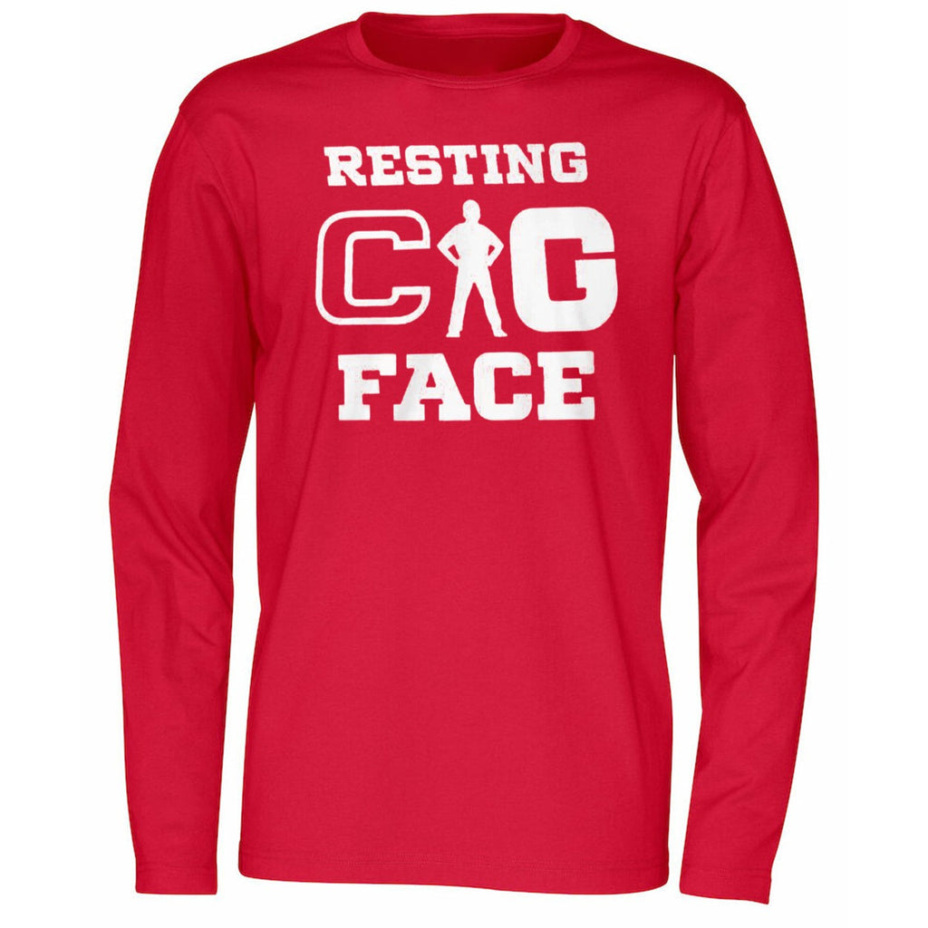 Resting Cig Face Peach Bowl Shirt