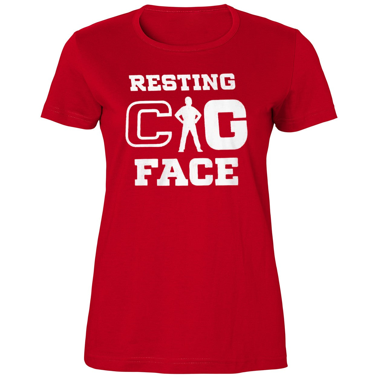 Resting Cig Face Peach Bowl Shirt