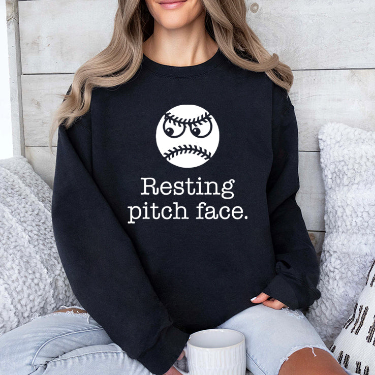Resting Pitch Face Funny Baseball T Shirt
