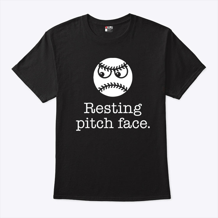 Resting Pitch Face Funny Baseball T Shirt