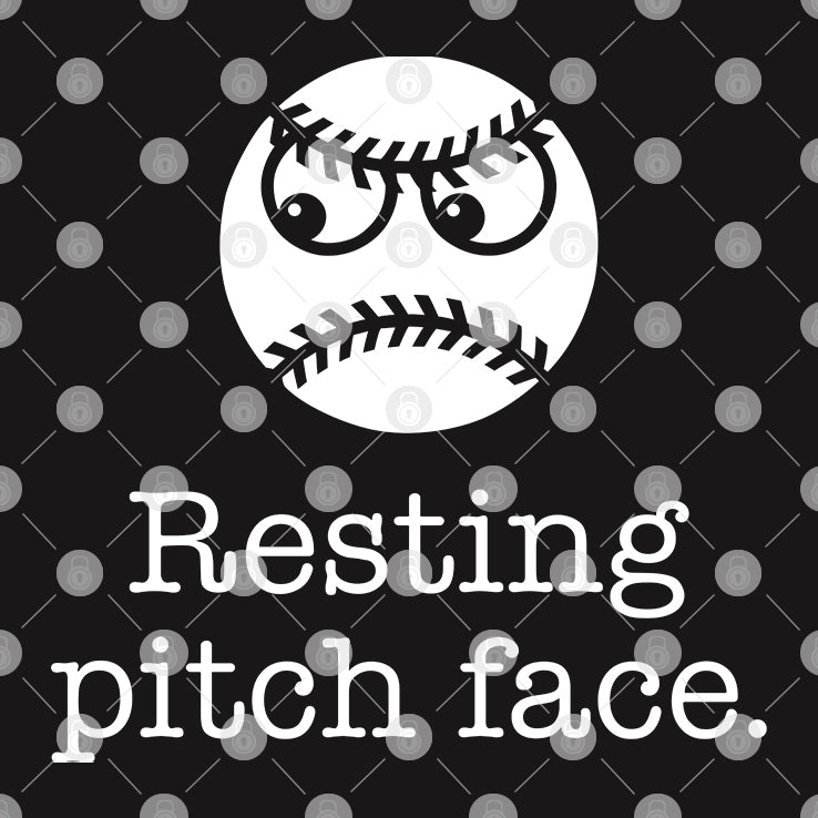 Resting Pitch Face Funny Baseball T Shirt