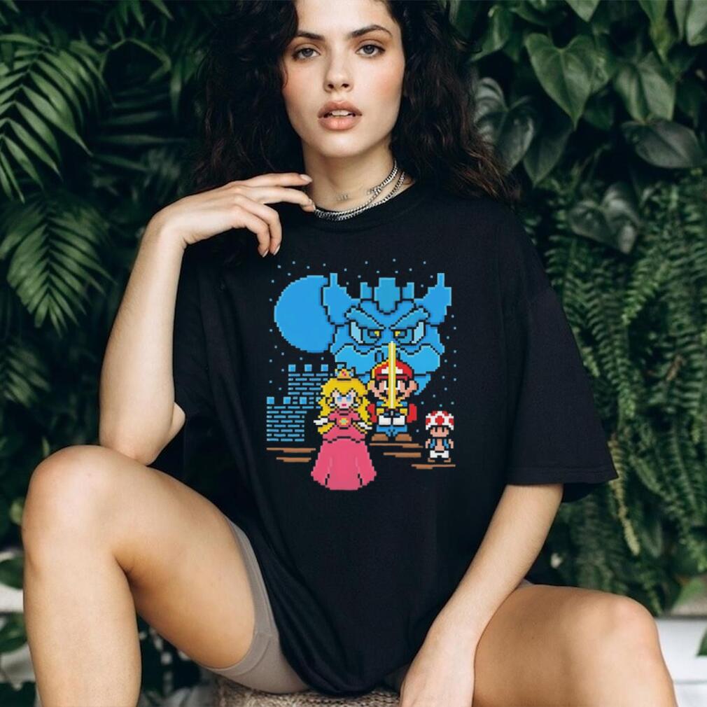 Retro 8 Bit Pixel Art Video Game Hero Princess T Shirt