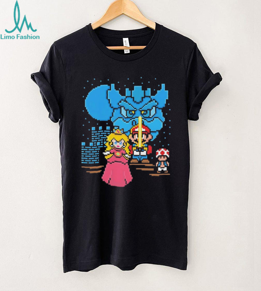 Retro 8 Bit Pixel Art Video Game Hero Princess T Shirt
