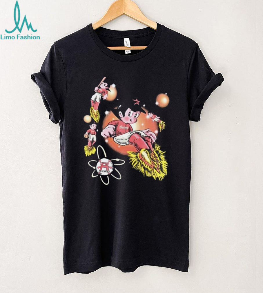 Retro Astro Boy Baseball Graphic T Shirt Japanese Anime Streetwear T Shirt