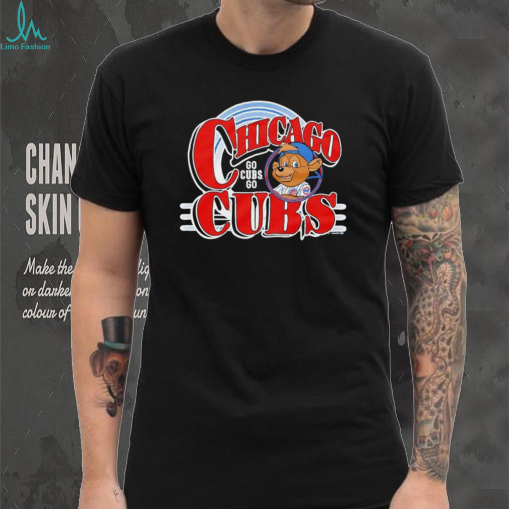 Retro Chicago Cubs “Go Cubs Go” Cartoon Mascot T Shirt