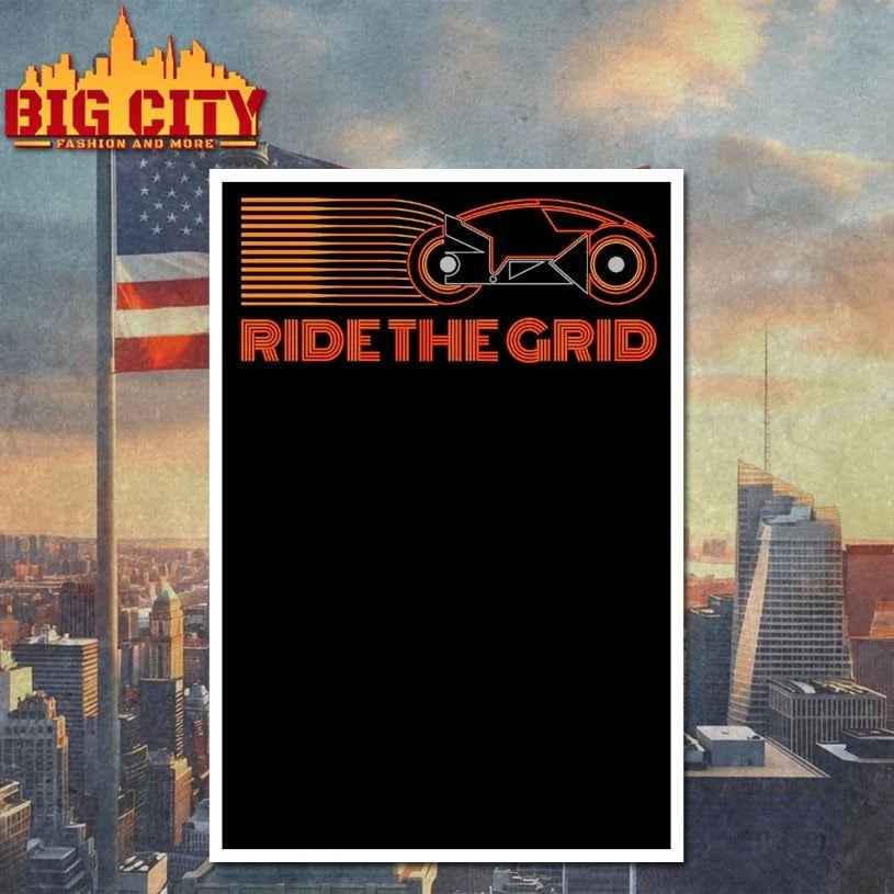 Retro Futurism Ride The Grid T-Shirt