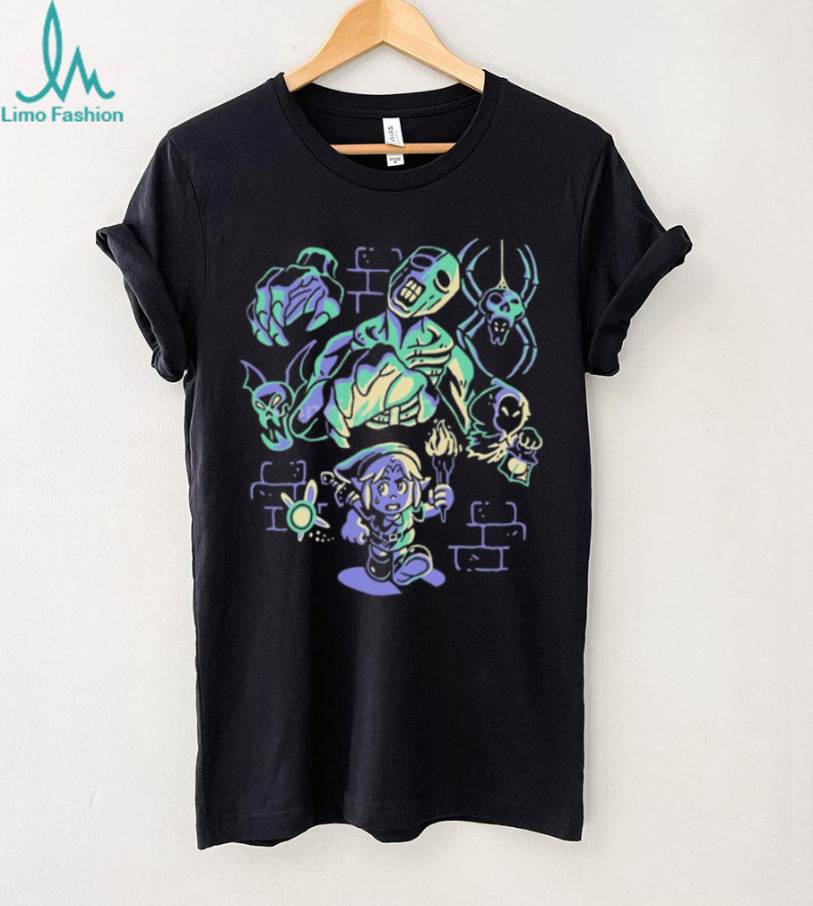 Retro Gaming Hero Dungeon Monsters Glow Graphic T Shirt