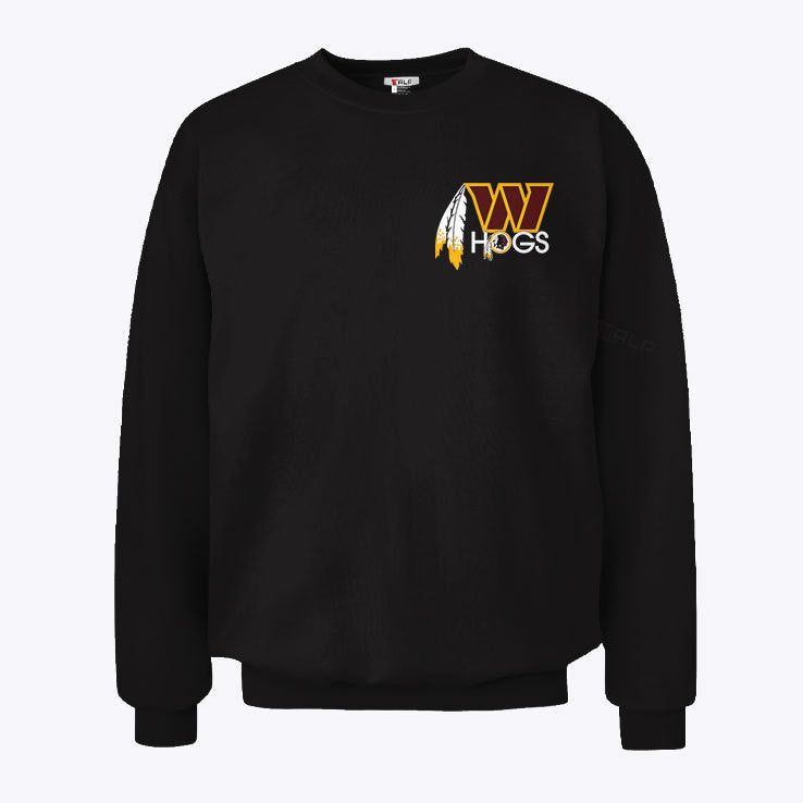 Rick Doc Walker Hogs Washington Commanders Football Feather Sweatshirt