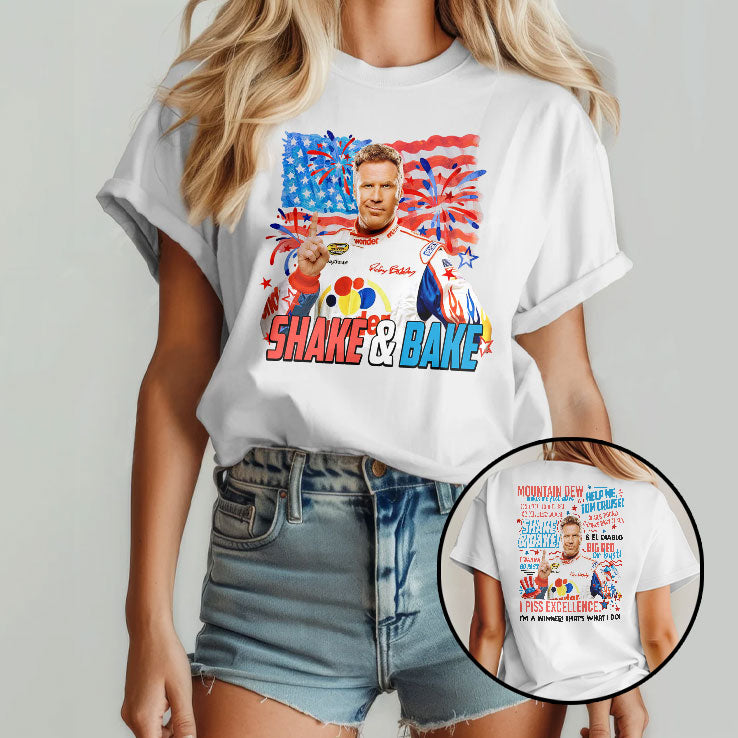 Ricky Bobby Shake & Bake T Shirt